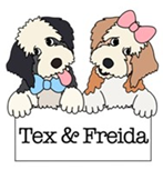 Tex & Freida custom apparel for pups with paw-sonality.