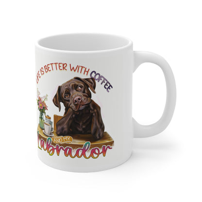 Coffee Mug, 11oz - Chocolate Labrador