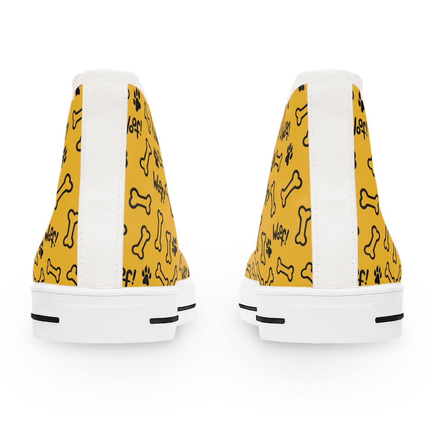 Sneakers - Hi Top - Yellow - Dog Lover