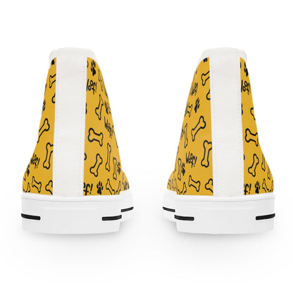 Sneakers - Hi Top - Yellow - Dog Lover