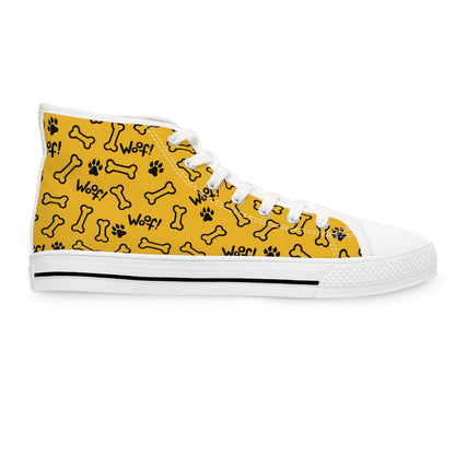 Sneakers - Hi Top - Yellow - Dog Lover