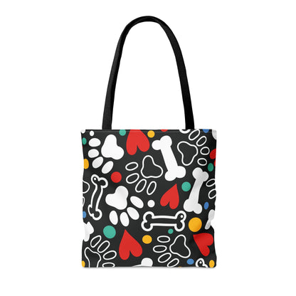 Tote Bag - AOP - Hearts and Paws