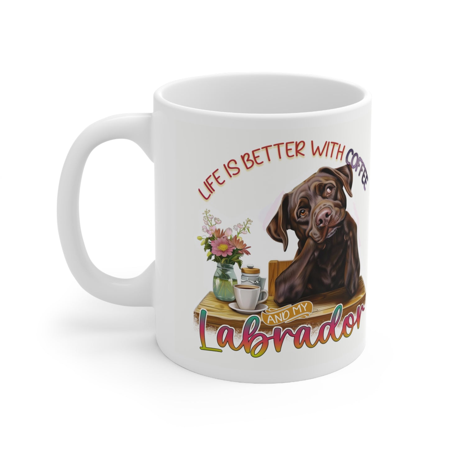 Coffee Mug, 11oz - Chocolate Labrador