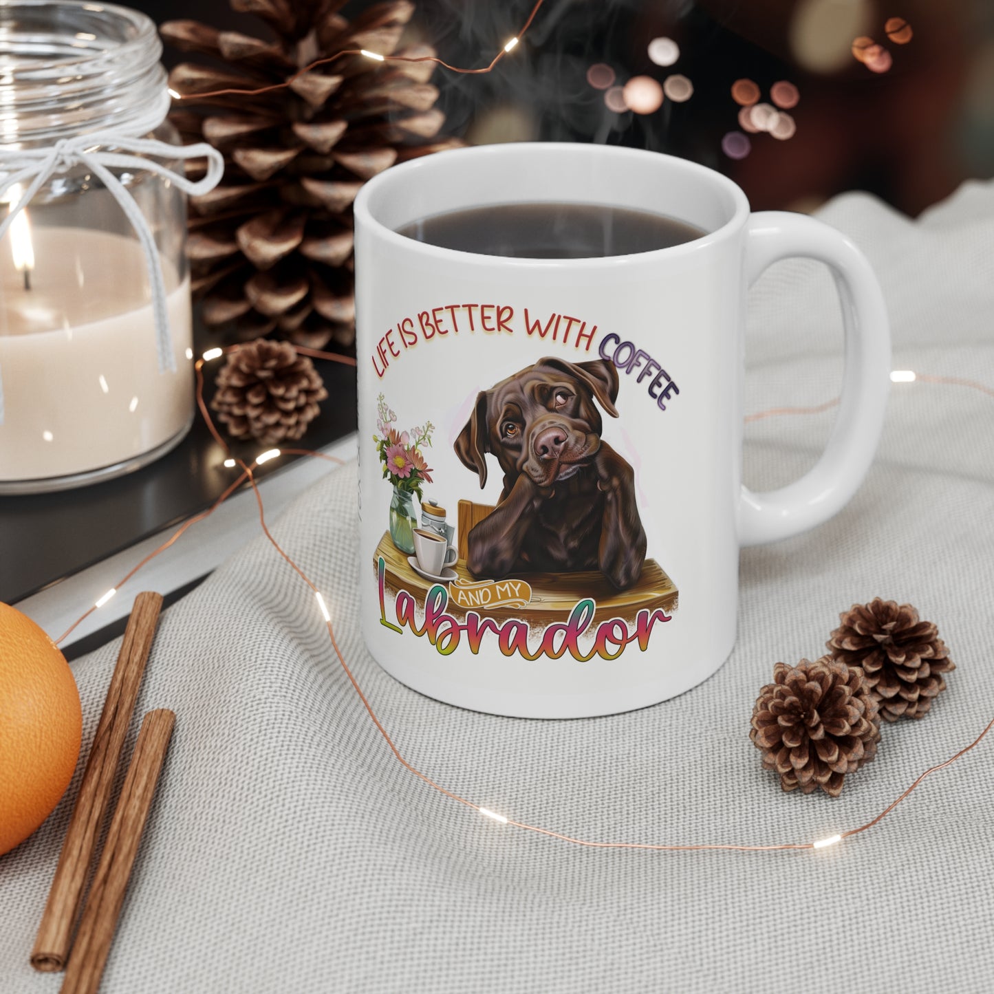 Coffee Mug, 11oz - Chocolate Labrador